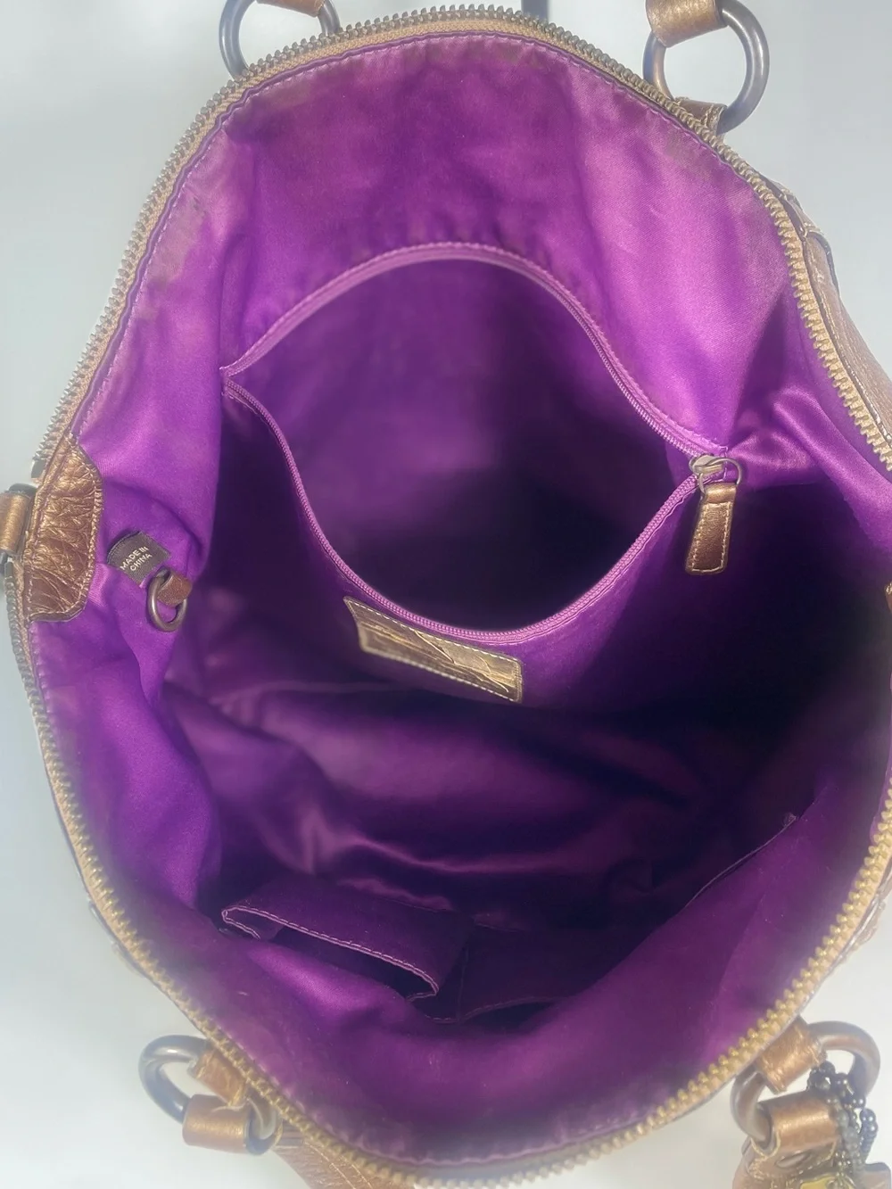 Coach Bronze Madison Audrey Satchel Y2K